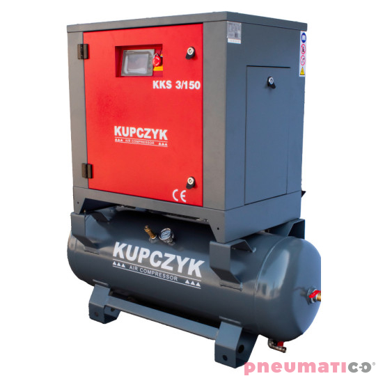 Kompresor - Sprężarka śrubowa KUPCZYK KKS3/150 Kompresor - Sprężarka śrubowa KUPCZYK KKS3/150