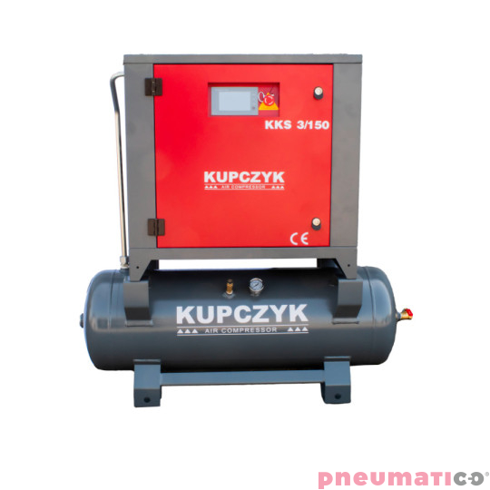 Kompresor - Sprężarka śrubowa KUPCZYK KKS3/150 Kompresor - Sprężarka śrubowa KUPCZYK KKS3/150