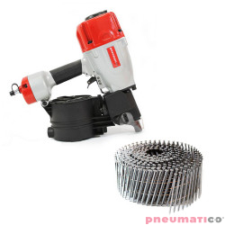 Gwoździarka pneumatyczna PNEUMATICO CN90 + GWOŹDZIE FAC BOSTITCH 3.190 BK RI 1OP.- 4050SZT.