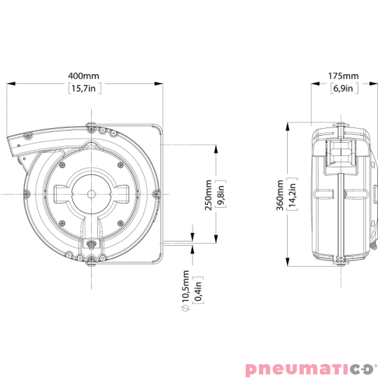 Zwijadło elektryczne 5Gx2,5mm² ZECA 6022/PRC 12m Zwijadło elektryczne 5Gx2,5mm² ZECA 6022/PRC 12m