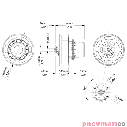 Zwijadło elektryczne 5Gx2,5mm² ZECA 1442 17m
