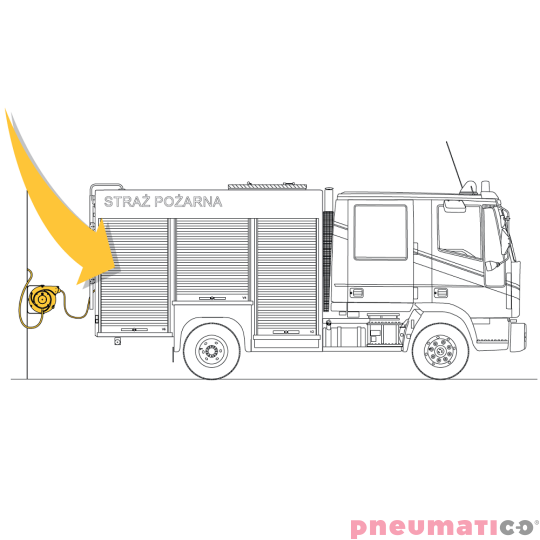 Zwijadło elektryczno-powietrzne 4x1,5mm² TWIN REEL Rettbox ZECA 4415 CTP 4+1m Zwijadło elektryczno-powietrzne 4x1,5mm² TWIN REEL Rettbox ZECA 4415 CTP 4+1m