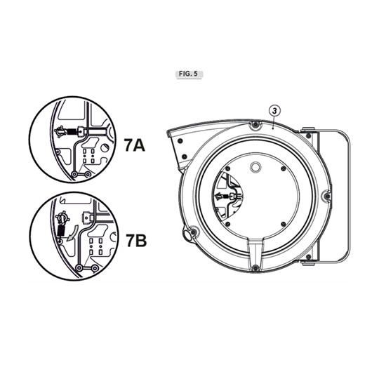 Zwijadło elektryczno-powietrzne 4x1mm² TWIN REEL ZECA 7410 CT 7+1,5m