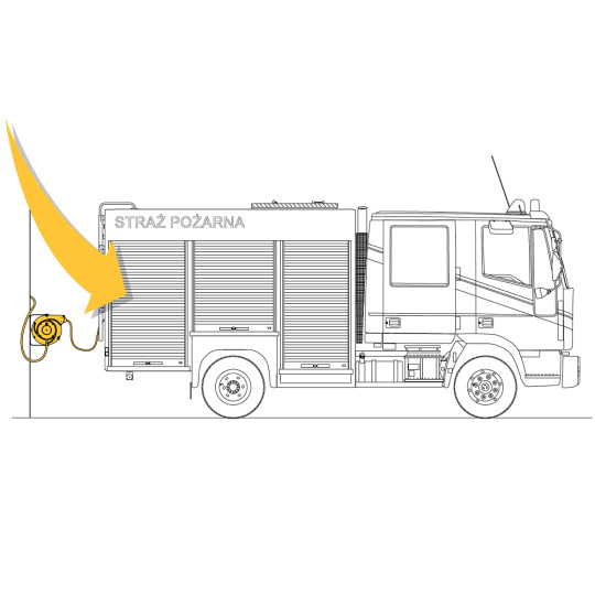 Zwijadło elektryczno-powietrzne 4x1mm² TWIN REEL ZECA 7410 CT 7+1,5m