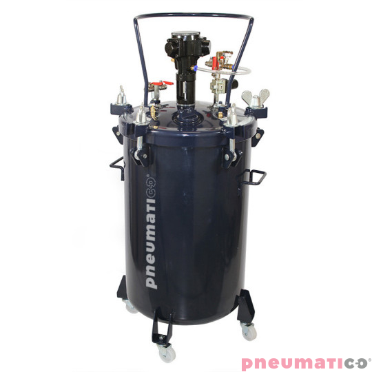 Zbiornik ciśnieniowy do natrysku 60L z mieszadłem Pneumatico Tank MP60-1-1E-14 + pistolet lakierniczy EXPERT HP 1,4 mm + wąż