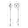 Balanser z linką w pancerzu B313/G1,5 TECNA 2-3kg 1600mm/1500mm Balanser z linką w pancerzu B313/G1,5 TECNA 2-3kg 1600mm/1500mm