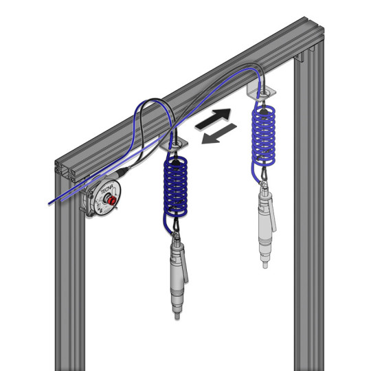 Balanser z linką w pancerzu B323/G0,5 TECNA 6-8kg 2000mm/500mm Balanser z linką w pancerzu B323/G0,5 TECNA 6-8kg 2000mm/500mm