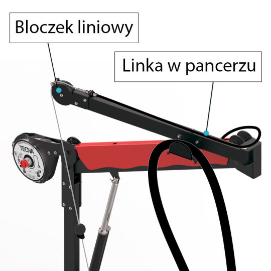 Balanser z linką w pancerzu B323/G0,5 TECNA 6-8kg 2000mm/500mm Balanser z linką w pancerzu B323/G0,5 TECNA 6-8kg 2000mm/500mm