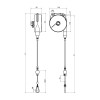 Balanser z linką w pancerzu B323/G0,5 TECNA 6-8kg 2000mm/500mm Balanser z linką w pancerzu B323/G0,5 TECNA 6-8kg 2000mm/500mm