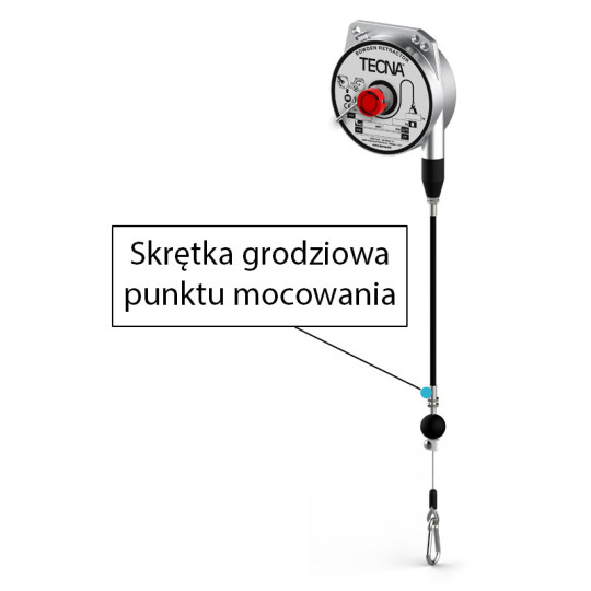 Balanser z linką w pancerzu B323G0,5 TECNA 6-8kg 2000mm500mm Balanser z linką w pancerzu B323G0,5 TECNA 6-8kg 2000mm500mm