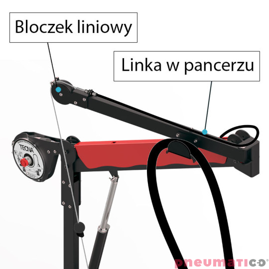 Balanser z linką w pancerzu B340/G1 TECNA 10-14kg 2500mm/1000mm Balanser z linką w pancerzu B340/G1 TECNA 10-14kg 2500mm/1000mm