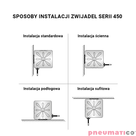 Zwijadło pneumatyczne RAASM 9450.505 18x9,5mm 10m Zwijadło pneumatyczne RAASM 9450.505 18x9,5mm 10m