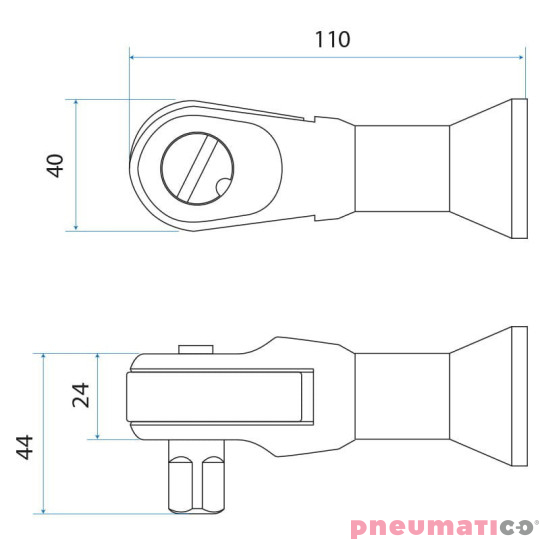 Klucz zapadkowy SP-AIR SP-7131 1/2 122 Nm Klucz zapadkowy SP-AIR SP-7131 1/2 122 Nm
