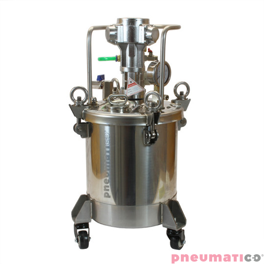 Zbiornik ciśnieniowy do natrysku nierdzewny 10L z mieszadłem Pneumatico Tank MP10SS z pistoletem lakierniczym i wężem podwójnym Zbiornik ciśnieniowy do natrysku nierdzewny 10L z mieszadłem Pneumatico Tank MP10SS z pistoletem lakierniczym i wężem podwójnym