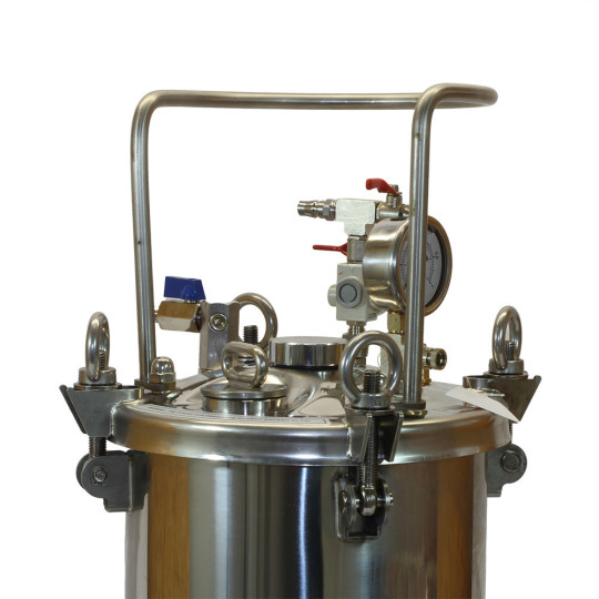 Zbiornik ciśnieniowy do malowania nierdzewny 10L bez mieszadła ZB10SS Pneumatico Tank z pistoletem lakierniczym + wężem Zbiornik ciśnieniowy do malowania nierdzewny 10L bez mieszadła ZB10SS Pneumatico Tank z pistoletem lakierniczym + wężem