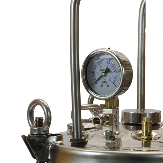 Zbiornik ciśnieniowy do malowania nierdzewny 10L bez mieszadła ZB10SS Pneumatico Tank z pistoletem lakierniczym + wężem Zbiornik ciśnieniowy do malowania nierdzewny 10L bez mieszadła ZB10SS Pneumatico Tank z pistoletem lakierniczym + wężem