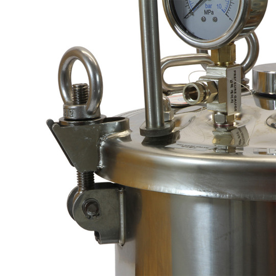 Zbiornik ciśnieniowy do malowania nierdzewny 10L bez mieszadła ZB10SS Pneumatico Tank z pistoletem lakierniczym + wężem Zbiornik ciśnieniowy do malowania nierdzewny 10L bez mieszadła ZB10SS Pneumatico Tank z pistoletem lakierniczym + wężem