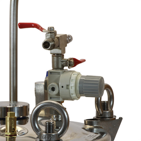 Zbiornik ciśnieniowy do malowania nierdzewny 10L bez mieszadła ZB10SS Pneumatico Tank z pistoletem lakierniczym + wężem Zbiornik ciśnieniowy do malowania nierdzewny 10L bez mieszadła ZB10SS Pneumatico Tank z pistoletem lakierniczym + wężem