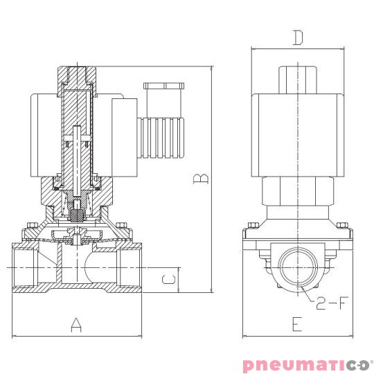 Elektrozawór sterowany bezpośrednio TEKMA 2/2 1/8" TEKMA TD-06-DC24 Elektrozawór sterowany bezpośrednio TEKMA 2/2 1/8" TEKMA TD-06-DC24