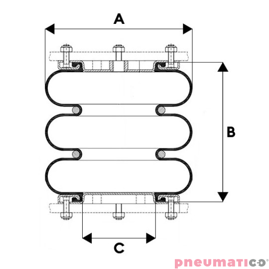 Guma do siłownika mieszkowego serii Dunlop 10'x3-4 wzmocniona 10x3-4GUMA Guma do siłownika mieszkowego serii Dunlop 10'x3-4 wzmocniona 10x3-4GUMA