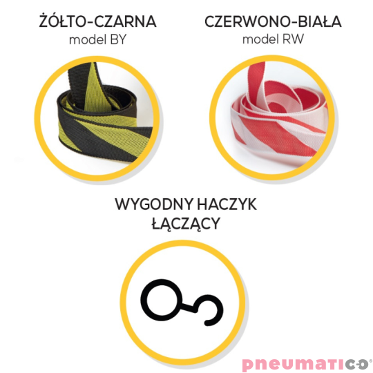 Zwijadło taśmy bezpieczeństwa czarno-żółtej ZECA 9801BY 8m Zwijadło taśmy bezpieczeństwa czarno-żółtej ZECA 9801BY 8m