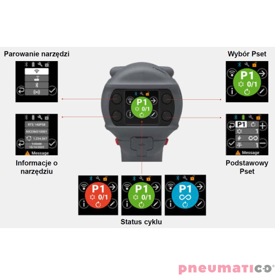 Akumulatorowy klucz udarowy z programowalną kontrolą momentu obrotowego 3/8" Ingersoll Rand RTS060PS6