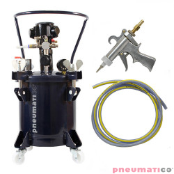 Zestaw do nakładania kleju 10L z mieszadłem Pneumatico Tank MP10xxx + pistolet PIZZI 9902 + wąż