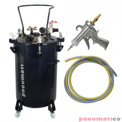 Zestaw do nakładania kleju: zbiornik 60L bez mieszadła ZB60-1-1 Pneumatico Tank + pistolet PIZZI 9902 + wąż
