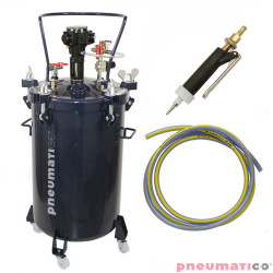 Zestaw do nakładania kleju: zbiornik 60L z mieszadłem MP60-1-1 Pneumatico Tank + pistolet PIZZI 0002 + wąż