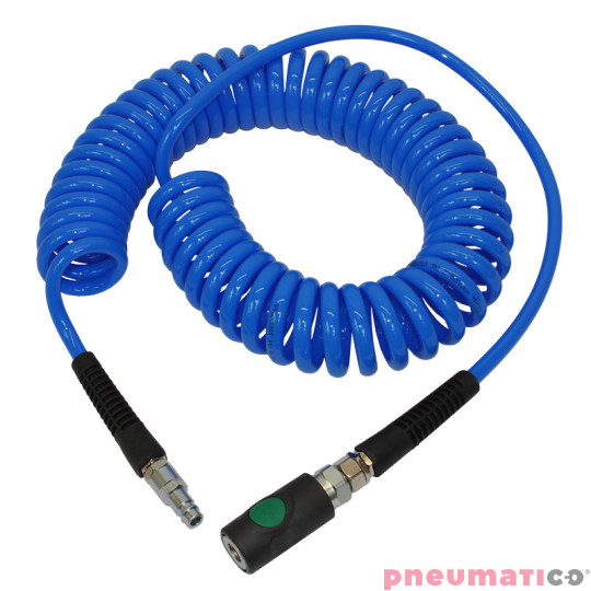 ZESTAW: Pistolet do przedmuchu z metalową dyszą Prevost EBG07MTL + uchwyt ścienny BGFIX + wąż spiralny 4m PUS54