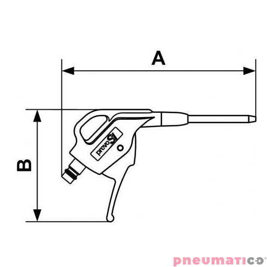 ZESTAW: Pistolet do przedmuchu z metalową dyszą Prevost (EBG07MTL) + uchwyt ścienny (BGFIX) + wąż spiralny 6m (PUS66) ACPPESCM66 ZESTAW: Pistolet do przedmuchu z metalową dyszą Prevost (EBG07MTL) + uchwyt ścienny (BGFIX) + wąż spiralny 6m (PUS66) ACPPESCM66