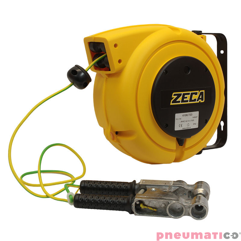 Zwijadło do przewodu uziemiającego 1x6mm ZECA z zaciskiem ATEX 4106/723 14m Zwijadło do przewodu uziemiającego 1x6mm ZECA z zaciskiem ATEX 4106/723 14m