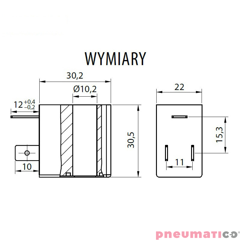 Cewka RQE typ CS41 12V DC klasa H RQS RQECS41H0 Cewka RQE typ CS41 12V DC klasa H RQS RQECS41H0