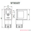 Wtyczka RQE typ DL1 DC 11MM LED do cewek CS31/CS41 RQS RQEDL1DC Wtyczka RQE typ DL1 DC 11MM LED do cewek CS31/CS41 RQS RQEDL1DC