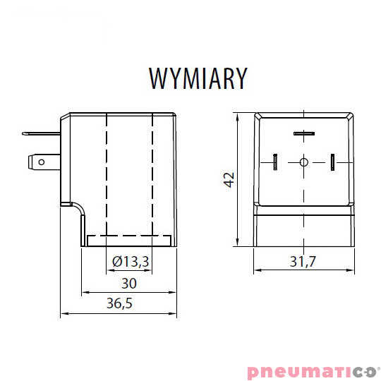Cewka RQE typ CS22 24V DC klasa H RQS RQECS22H1 Cewka RQE typ CS22 24V DC klasa H RQS RQECS22H1