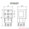 Wtyczka RQE typ DL2 AC 18mm LED do cewek CS22/CS2 RQS RQEDL2AC Wtyczka RQE typ DL2 AC 18mm LED do cewek CS22/CS2 RQS RQEDL2AC
