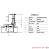 Zawór RQE typ EM11 G1/2" DN15 2/2 NC mosiądz NBR RQS RQEEM1115FG04MSN bez cewki Zawór RQE typ EM11 G1/2" DN15 2/2 NC mosiądz NBR RQS RQEEM1115FG04MSN bez cewki