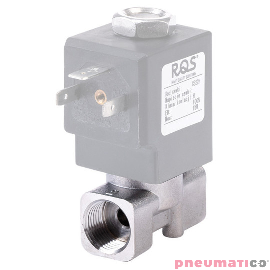Zawór RQE TYP ED41 G3/8" DN5.0 2/2 NC nierdzewny VITON RQS RQEED415.0FG03S4V bez cewki