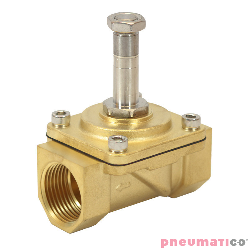 Zawór RQE typ EM21 G1/2" DN15 2/2 NO mosiądz NBR RQS RQEEM2115FG04MSN bez cewki Zawór RQE typ EM21 G1/2" DN15 2/2 NO mosiądz NBR RQS RQEEM2115FG04MSN bez cewki