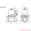 Zawór membranowy RQE typ EL11 G2" DN50 2/2 NC mosiądz VITON RQS RQEEL1150FG16MSV-DC bez cewki Zawór membranowy RQE typ EL11 G2" DN50 2/2 NC mosiądz VITON RQS RQEEL1150FG16MSV-DC bez cewki