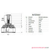 Zawór membranowy RQE typ EL21 G2" DN50 2/2 NO mosiądz VITON RQS RQEEL2150FG16MSV bez cewki Zawór membranowy RQE typ EL21 G2" DN50 2/2 NO mosiądz VITON RQS RQEEL2150FG16MSV bez cewki