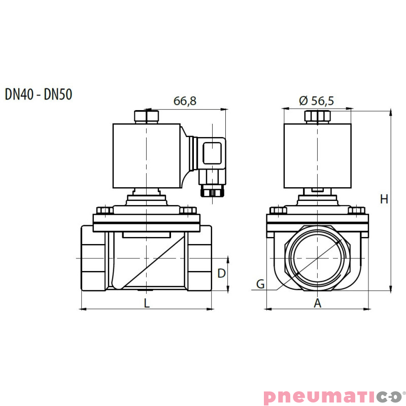 Zawór membranowy RQE typ EL21 G2" DN50 2/2 NO mosiądz VITON RQS RQEEL2150FG16MSV bez cewki Zawór membranowy RQE typ EL21 G2" DN50 2/2 NO mosiądz VITON RQS RQEEL2150FG16MSV bez cewki