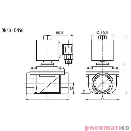 Zawór membranowy RQE typ EL21 G2" DN50 2/2 NO mosiądz VITON RQS RQEEL2150FG16MSV bez cewki Zawór membranowy RQE typ EL21 G2" DN50 2/2 NO mosiądz VITON RQS RQEEL2150FG16MSV bez cewki