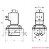 Zawór membranowy RQE typ EL41 G1/2" DN15 2/2 NC nierdzewny VITON RQS RQEEL4115FG04S4V-DC bez cewki Zawór membranowy RQE typ EL41 G1/2" DN15 2/2 NC nierdzewny VITON RQS RQEEL4115FG04S4V-DC bez cewki