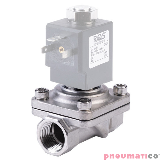 Zawór membranowy RQE typ EL51 G1/2" DN15 2/2 NO nierdzewny VITON RQS RQEEL5115FG04S4V bez cewki Zawór membranowy RQE typ EL51 G1/2" DN15 2/2 NO nierdzewny VITON RQS RQEEL5115FG04S4V bez cewki