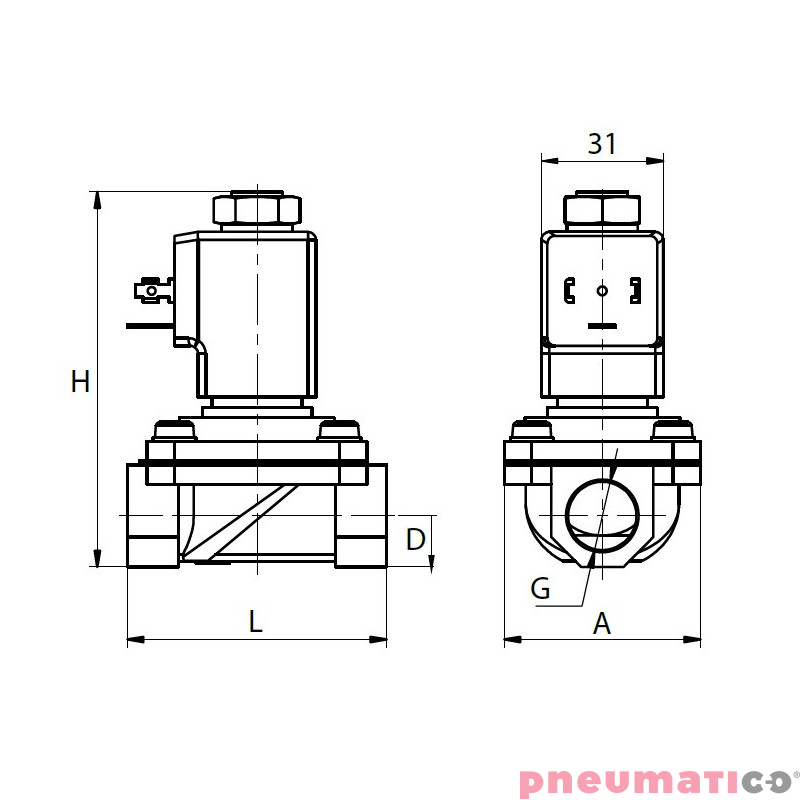 Zawór membranowy RQE typ EL51 G12 DN15 22 NO nierdzewny VITON RQS RQEEL5115FG04S4V bez cewki Zawór membranowy RQE typ EL51 G12 DN15 22 NO nierdzewny VITON RQS RQEEL5115FG04S4V bez cewki