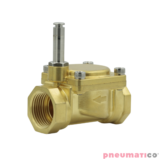 Zawór RQE typ EM21 G1/2" DN15 2/2 NO mosiądz NBR RQS RQEEM2115FG04MSN bez cewki