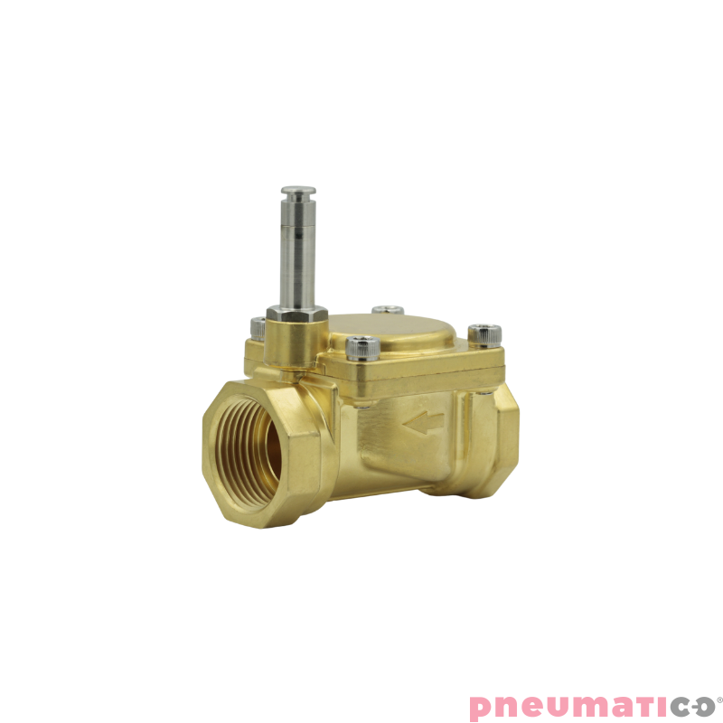 Zawór RQE typ EM21 G1 1/2" DN40 2/2 NO mosiądz NBR RQS RQEEM2140FG12MSN bez cewki Zawór RQE typ EM21 G1 1/2" DN40 2/2 NO mosiądz NBR RQS RQEEM2140FG12MSN bez cewki