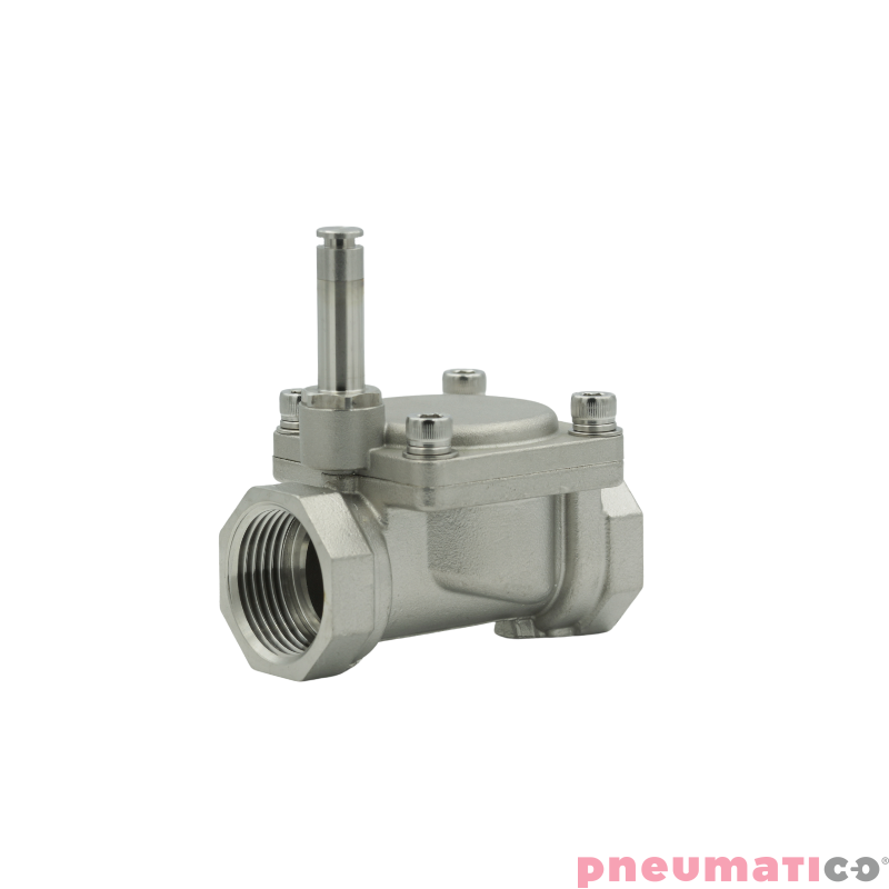 Zawór RQE typ EM41 G1/2" DN15 2/2 NC VITON nierdzewny RQS RQEEM4115FG04S4V bez cewki Zawór RQE typ EM41 G1/2" DN15 2/2 NC VITON nierdzewny RQS RQEEM4115FG04S4V bez cewki