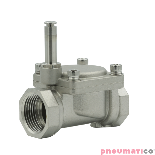 Zawór RQE typ EM41 G1/2" DN15 2/2 NC VITON nierdzewny RQS RQEEM4115FG04S4V bez cewki